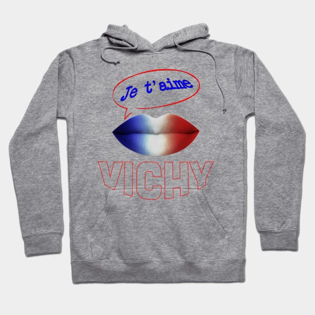 JE TAIME FRENCH KISS VICHY Hoodie by ShamSahid